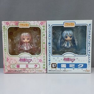 mR170b [人気] グッドスマイルカンパニー ねんどろいど 97 雪ミク 274 桜ミク | F