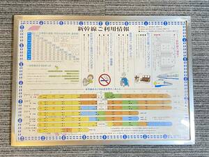 新幹線 ご利用情報 ポスター 看板 国鉄 昭和レトロ 【整11-17-7】