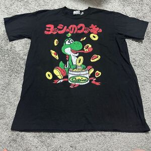 ヨッシーのクッキー Tシャツ 半袖 黒 ニンテンドー 任天堂 MERCY VINTAGE マーシーヴィンテージ 