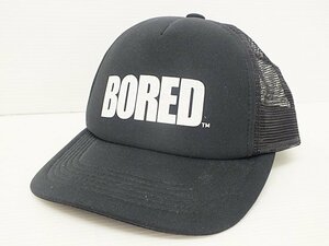 [10B-55-021-1] BORED ボアード ロゴメッシュキャップ ブラック フリーサイズ