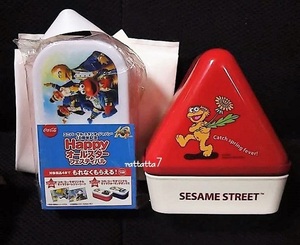 ☆USJ☆SESAMI STREET☆10周年☆コーラ☆セサミストリート☆ゾーイ☆ランチボックス☆ミスド☆お弁当箱☆セット☆ユニバーサルスタジオ 6