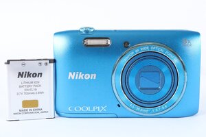 NIKON ニコン COOLPIX S3600 クールピクス 水色系 コンパクトカメラ デジタルカメラ デジカメ 動作未確認 0247-YN