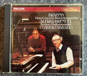 ALDRED BRENDEL, CLAUDIO ABBADO - BRAHMS ; PIANO CONCERTO NO.1 PHILIPS