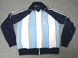 ａｄｉｄａｓ　アディダス　アルゼンチン代表カラー　１７４/Ｍ　ヴィンテージ　ジャージ　トラックジャケット　フランス製 ８０年代 美品