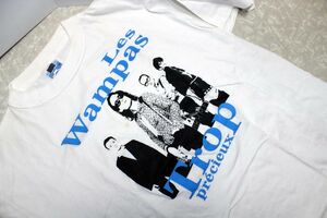 T シャツ★LES WAMPAS★ワンパス サイコビリー VINTAGE 白 T-SHIRT PSYCHOBILLY ロカビリー PUNK ROCKABILLY