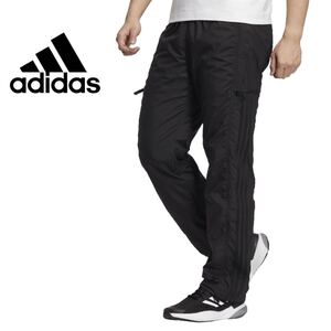 新品未使用 adidas【3XL】ID 2.0 ナイロン パンツ 定価7700円 アディダス ウィンドブレーカー スポーツ ジャージ ロング 長ズボン 黒 3392