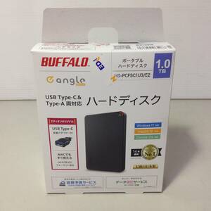 ★未開封品/未使用品/BUFFALO/バッファロー/ポータブルハードディスク/ポータブルHDD/1.0TB/2.5インチ/外付けHDD/HD-PCFSC1U3/E2/8-6415