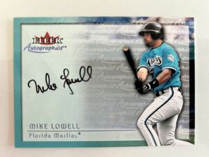 2000 FLEER / Mike Lowell AUTO マイクローウェル　直筆サインカード 