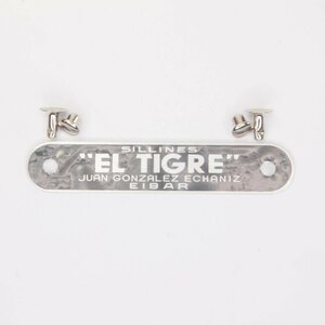 Emblem El Tigre seat rear for Vespa Lambretta ベスパ ランブレッタ シートバッジ EIBER リプロ品