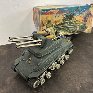 当時物 米澤 ヨネザワ シャーマン 対空 タンク 戦車 ブリキ 玩具 ビンテージ 昭和レトロ