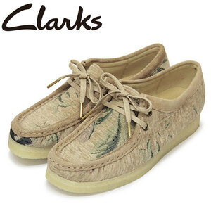 Clarks (クラークス) 26169916 Wallabee ワラビー レディースシューズ Grey Floral CL085 UK5.5-約24.5cm