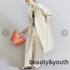 beauty&youth 2way ノーカラートレンチコート