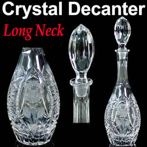 Crystal Decanter Long Neck 600ml クリア クリスタル ロングネック デキャンタ 