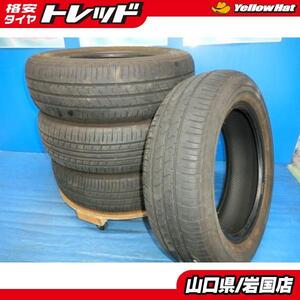 送料無料 中古 ブリヂストン エコピアNH100C ヨコハマ エコス グッドイヤー 175/65R15 84H 4本 キューブ ヴィッツ ポルテ スペイド