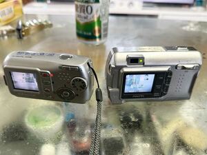 【動作品】OLYMPUS製デジカメ CAMEDIA C-170& FUJIFILM フジフィルム FinePix A330　2点まとめて