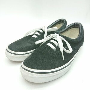 ◇ VANS ヴァンズ ローカット シンプル カジュアル スニーカー サイズ25.5 ブラック メンズ E