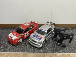 タミヤ 1/10 RC 三菱 ランサーエボリューションⅥ WRC 6 メルセデス ベンツ CLK DTM2000 TAMIYA 田宮模型 ラジコンカー プロポ 現状品