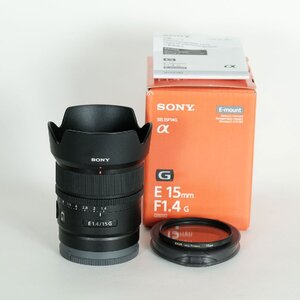 [美品｜高級フィルター付] SONY E 15mm F1.4 G SEL15F14G / ソニーEマウント