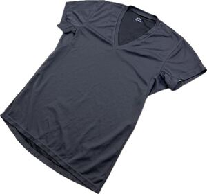 MIZUNO ☆ ミズノ アイスタッチ 快適◎ 半袖 Tシャツ グレー インナー トップス レディース L 春夏 スポーツ トレーニング 万能■CE355