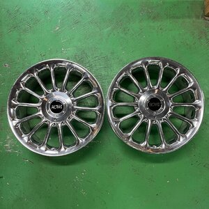 未使用　HOWLING HOWL　18インチ　7.5J +38　4/4 8H　PCD100/114.3 旧車　メッキ 2本