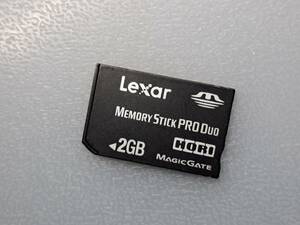 Lexar Memory Memory Stick PRO Duo 2GB ケース付き レキサー・メディア メモリースティック プロ デュオ PSP メモリーカード 動作確認済み