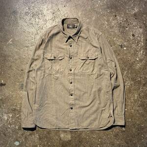 RRL SELVEDGE JASPE WORKSHIRT ウォッシュ加工 ティント加工 ダブルアールエル Ralph Lauren セルビッジ ジャスペ ワークシャツ