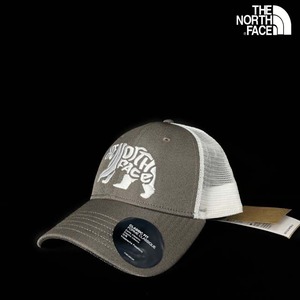 1円～!売切!【正規新品】THE NORTH FACE◆MUDDER TRUCKER 帽子 キャップ US限定 ロゴ刺繍 クマ メッシュ アウトドア(OS)茶 180623-16