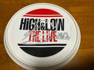 与那嶺瑠唯　直筆サイン入りフリスビー　メッセージ入り　HiGH&LOW THE LIVE THE RAMPAGE from EXILE TRIBE