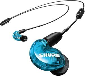 SHURE ワイヤレスイヤホン BT2シリーズ SE215SPE-B+BT2-A トランスルーセン(中古品)