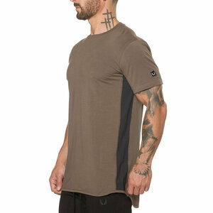 【送料無料】ASRV Line_Tシャツ Brown Lサイズ☆