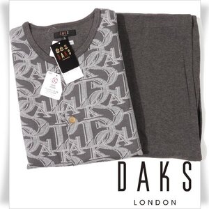 新品1円～★定価1.8万 DAKS LONDON ダックス ロンドン 日本製 メンズ 秋冬 長袖 長ズボン パジャマ L ルームウェア 部屋着 ◆4604◆