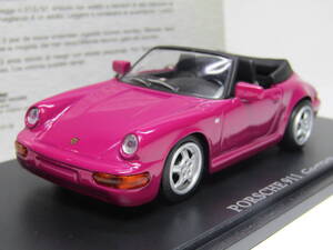 Porsche 911 Carrera 2 カレラ 4 Cabriolet 1/43 ポルシェ カブリオレ Eagles race ユニバーサルホビー 京商輸入 パープルピンク未展示美品