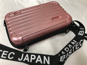 キングラム[12] BISTEC JAPAN キャリーケース型 ポーチ ショルダー ピンク 005@R72 ★送料無料★