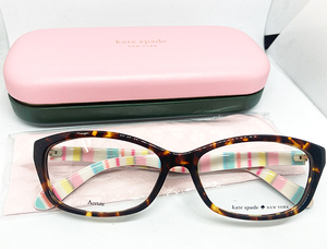 kate spade ケイトスペード 正規品 メガネフレーム BRYLIE-RNL HAVANA べっ甲ブラウン パステル 新品 度付き加工可