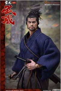 ☆新品　1/6　宮本武蔵　アクションフィギュア　バガボンド風　二刀流　時代劇　WOLFKING