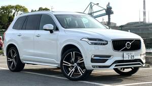 格安売り切り ボルボ XC90 希少グレード T6 AWD Rデザイン 純正22インチ 直列4気筒ターボ+スーパーチャージャー 360度カメラ 7人乗り