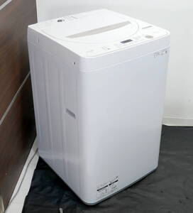 ★送料無料(R611-B34)SHARP シャープ 全自動洗濯機 ES-GE4E-C 4.5kg 