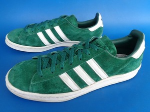 14091■08年製 adidas CAMPUS 80s アディダス キャンパス スエード 緑 グリーン 949851 27 cm スーパースター 好きにも