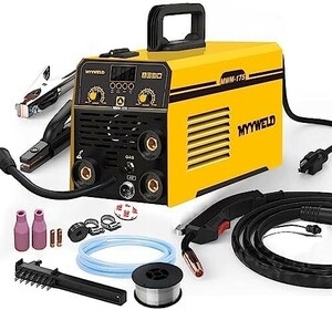 ■送料無料■MYYWELD 新バージョン・半自動溶接機 MWM-175 ガス&ノンガス MIG/MMA/TIG 4 in 1 IG