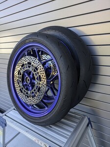 ★FRセット即決★DUNLOP SPORTSMAX α-13SP 110/70R17 + 140/70R17（CBR YZF ドリームカップ JP250 タイヤ ダンロップ スポーツマックス）