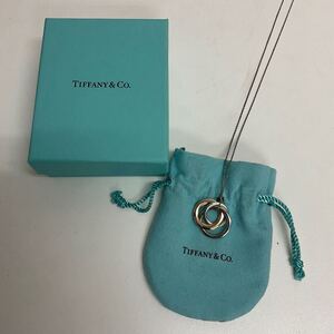 営YY45-60Y Tiffany＆Co. ティファニー ネックレス インターロッキング サークルネックレス AG925 シルバー アクセサリー チェーン約43cm