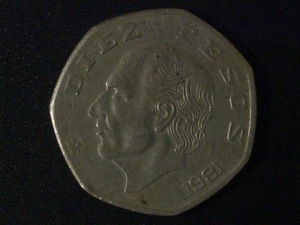 1981 Mexico 10 Peso coin (COIN62)