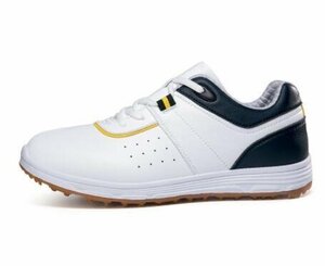 B0444☆新品ゴルフシューズ スポーツシューズ 運動靴メンズ グラデーション幅広 紳士スニーカー フィット感 防滑 耐磨撥水 サイズ選択可
