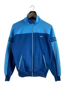 adidas◆70s/80s/トラックジャケット/西ドイツ/デサントジャージ/4/ポリエステル/BLU