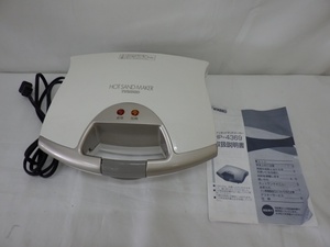 TWINBIRD ツインバード ホットサンドメーカー HP-4369 キッチン家電 中古品 240708