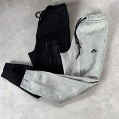 グレー ブラック NIKE テックフリース ジョガーパンツ M2点セット