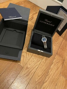 Chopard ショパール アルパインイーグル 36 298601-3001 腕時計 時計 ブレスレット 自動巻き SS 青 文字盤 ブルー