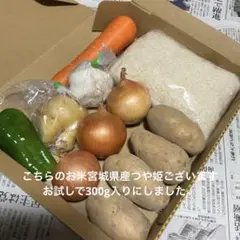 野菜詰め合わせじゃがいも玉ねぎにんじんと米300gつや姫