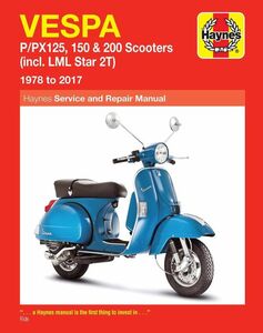 ★新品★送料無料★ベスパ ヴェスパ Vespa P/PX125, 150 & 200 Scooters 1978-2017★ヘインズ解説マニュアル★