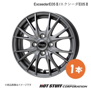 ExceederE05II/エクシーダE05II ミラココア L675系 ホイール 1本【13×4.00B 4-100 INSET45 ダークシルバー】HOTSTUFF